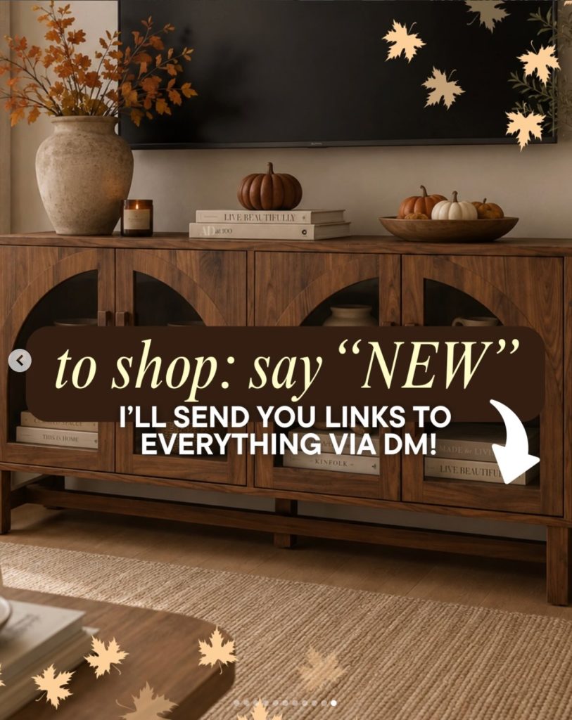 media console, beige vase, decorative bowl